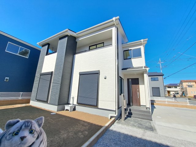 新築　太田市岩瀬川町第8　Livele Garden.S  4号棟の外観|現地写真　完成しました！ご内覧等、お気軽にお問合せください♪　							

