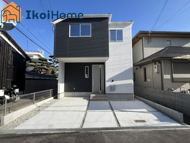 明石市大久保町江井ヶ島12期　1号棟　新築一戸建の外観|山陽電鉄「江井島」駅まで徒歩7分の好立地です♪広々LDKは181帖ありとても開放的です◎