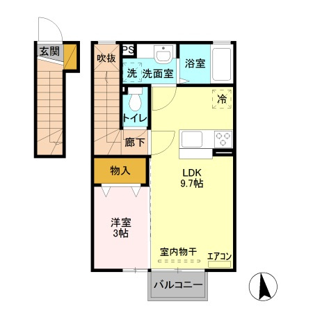 ル・シエル Ａの間取り