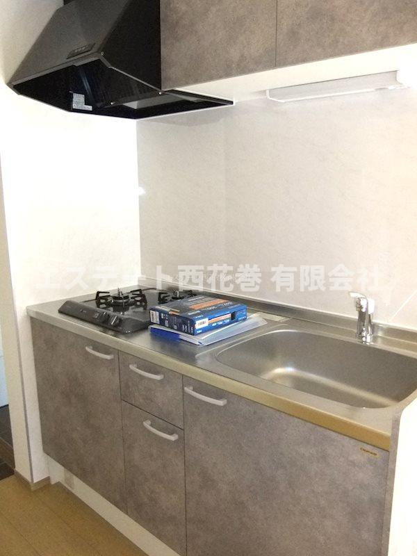 Bloom garden（ブルームガーデン）Aのキッチン|2口ガスコンロ付き