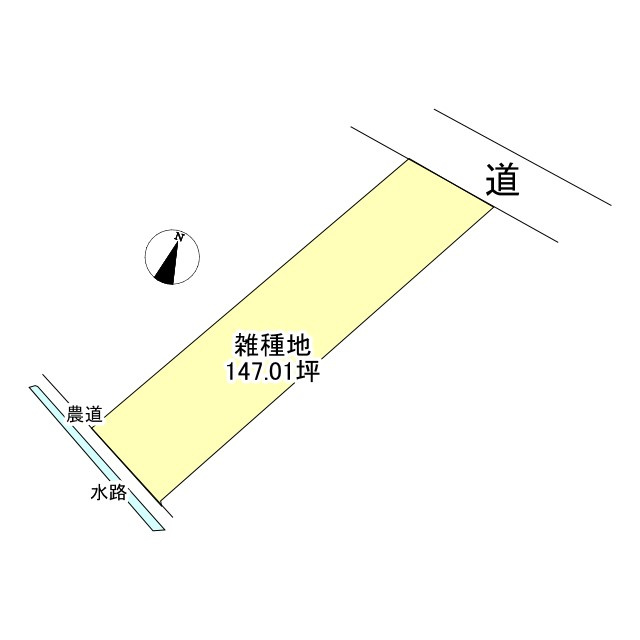 西条市喜多台の売地の土地図