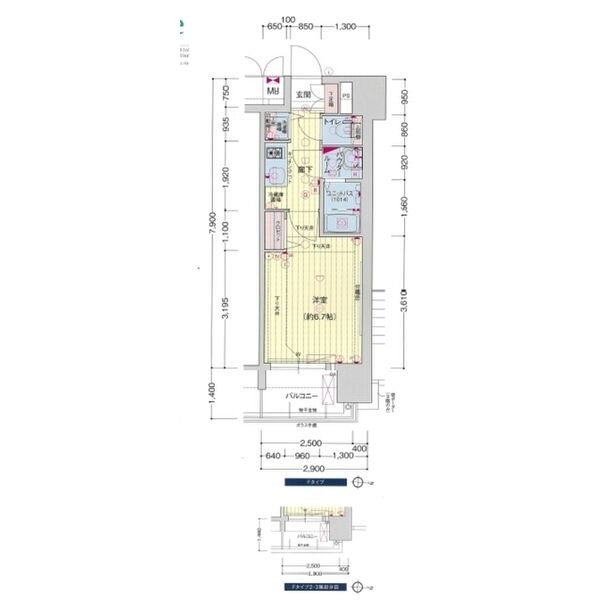 プレサンス名古屋STATIONルミアスの間取り
