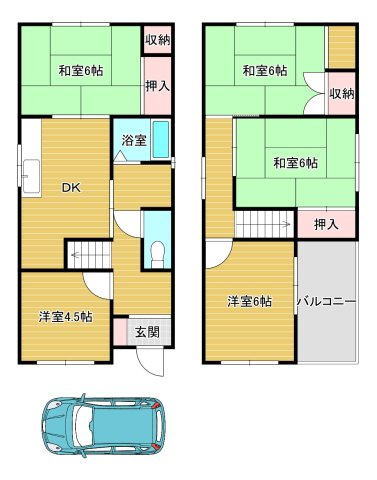 寿町戸建の間取り