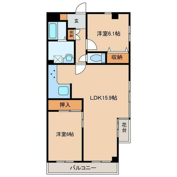 宮西パレス・壱号館の間取り