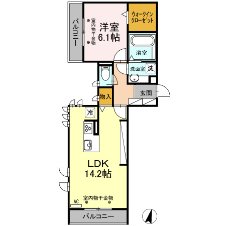 ルーチェ勝川の間取り