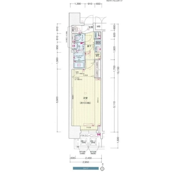 プレサンス丸の内リラティの間取り