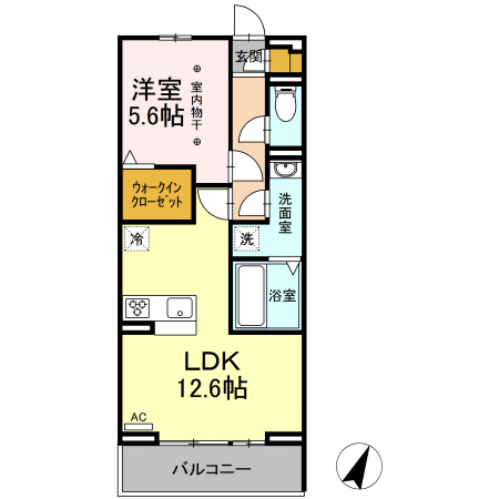 オレオール中央通の間取り