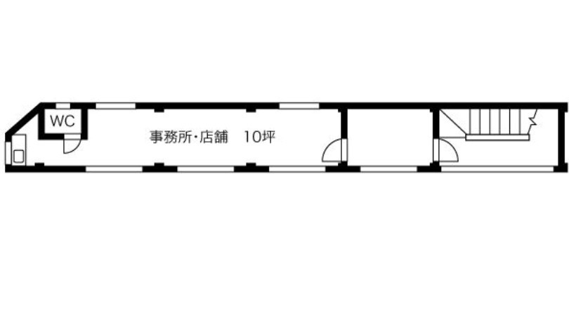 大阪市中央区日本橋１丁目の店舗事務所