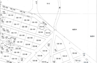 【土地図】 | 外岡中嶋135-92（3筆）・土地