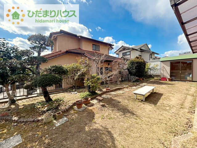 日立市十王町伊師　中古戸建の庭|お庭付物件になります！お庭遊びや、プールなどお子様も大喜び(^^)
