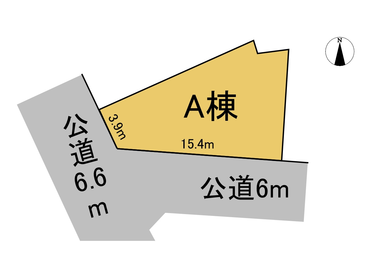 戸建　岐阜市安良田町6丁目　全1区画分譲の区画図|■区画図
■YAMADA電機の　ヤマダ不動産　株式会社リライフ　岐阜店■
いつでもお問合わせ下さい。