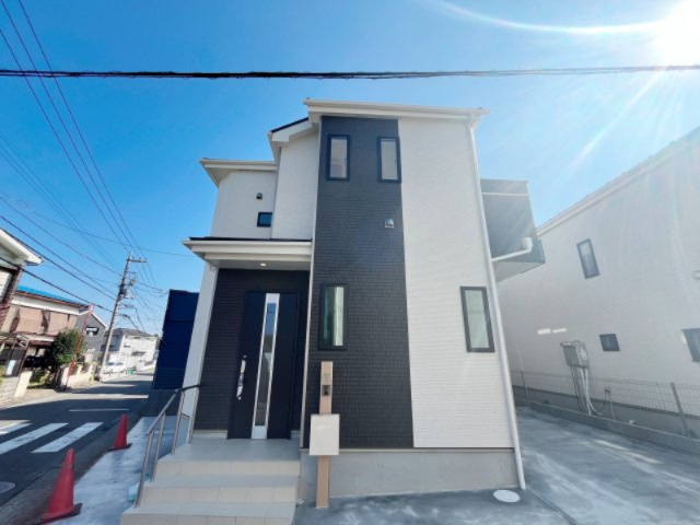 祝：成約済み　八王子市　横川町　新築戸建ての外観|第一種低層の住宅エリア。近隣は八王子の穏やかな街並みが広がります。～仲介手数料無料☆八王子ひなた不動産～八王子市横川町　新築戸建て