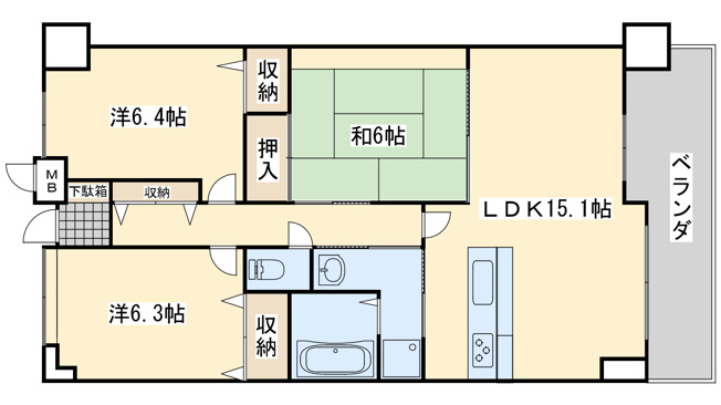 【間取り】 | ブリティッシュ ティンバー泉佐野