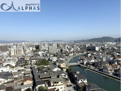 【展望】 | プレステージ飾磨駅前Ⅲ | 廊下側からは姫路城を望めます♪