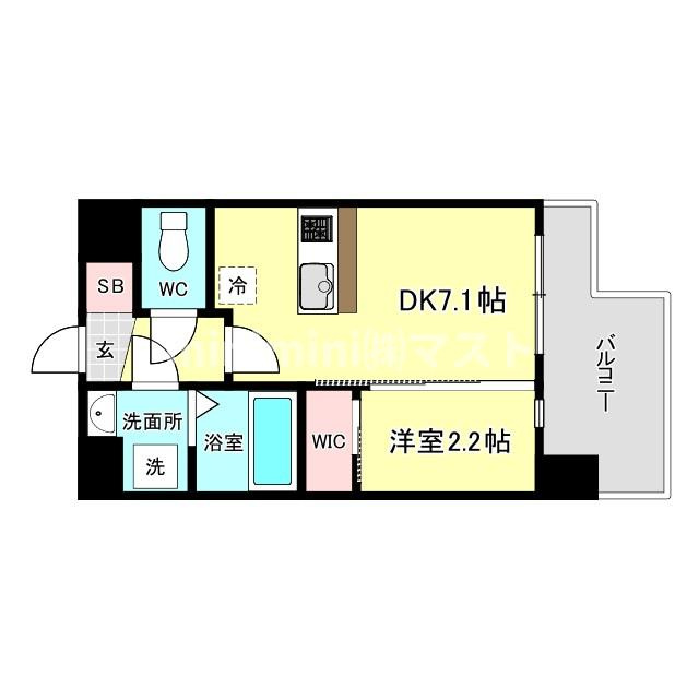 セレニテ難波ミラク弐番館の間取り