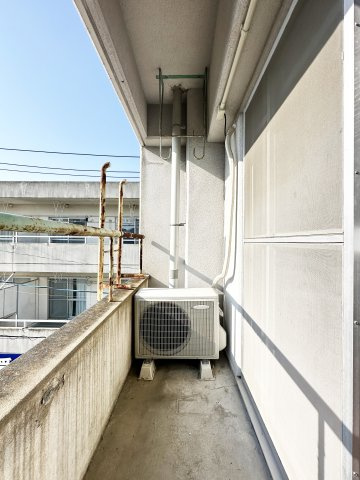 タウンハイツ西棟のバルコニー