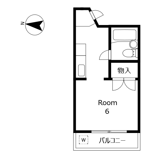 タウンハイツ西棟の間取り