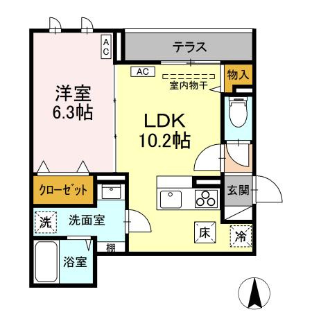 【間取り】 | D-ROOM万願寺