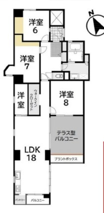 【間取り】 | 千里山ロイヤルマンション3番街E棟