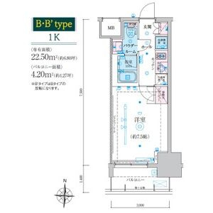 リヴシティ栄参番館の間取り