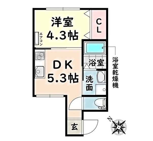 【間取り】 | シェラトン桜【名古屋市賃貸・宅配ボックス】