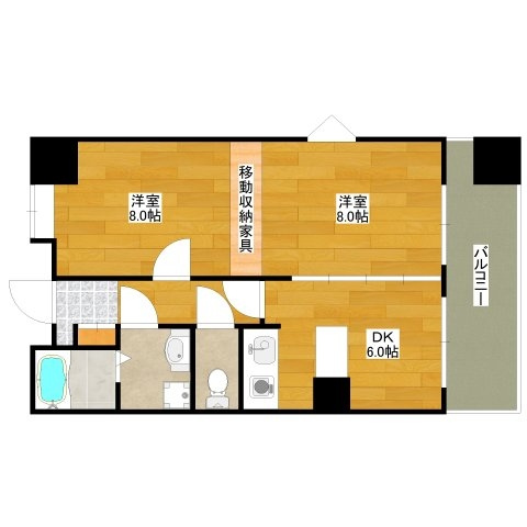 サングレートESAKAⅡの間取り