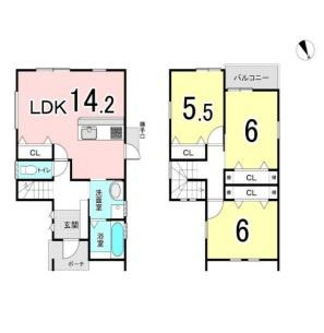 岩出市曽屋　中古戸建の間取り