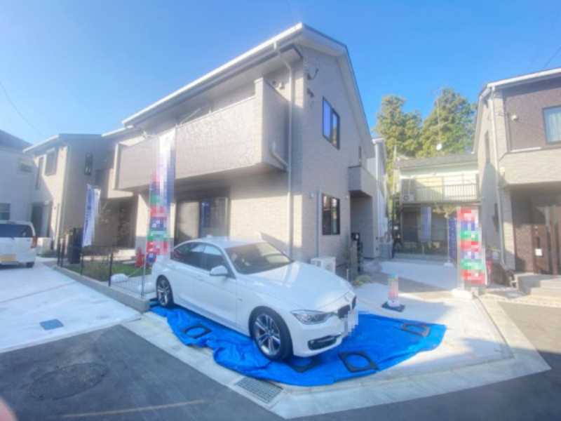 祝：成約済み　八王子市　山田町　新築戸建ての外観|京王高尾線「めじろ台」駅徒歩12分と通勤通学に便利な立地です。～仲介手数料無料☆八王子ひなた不動産～八王子市山田町　新築戸建て