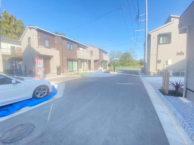 祝：成約済み　八王子市　山田町　新築戸建ての前面道路含む現地写真|～仲介手数料無料☆八王子ひなた不動産～八王子市山田町　新築戸建て