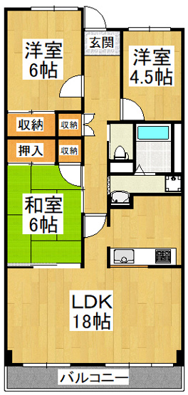 【間取り】 | フォレストコート高尾