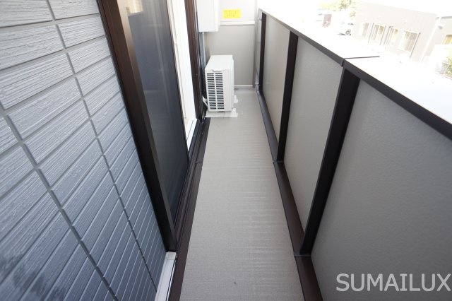 熊本市南区田迎５丁目のアパートのバルコニー