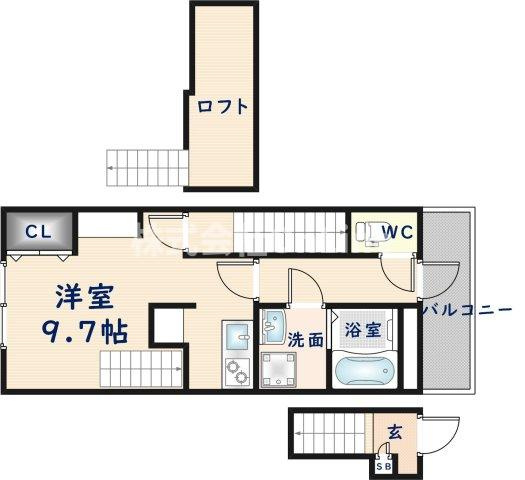 【間取り】 | あんしん+小畑町08-13001