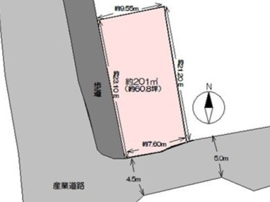 【土地図】 | 売地　高知市南河ノ瀬町　＠35.00