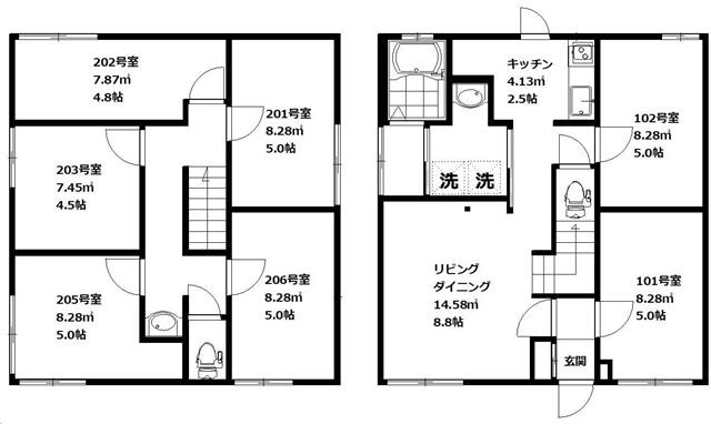 【間取り】 | Sharelle大森