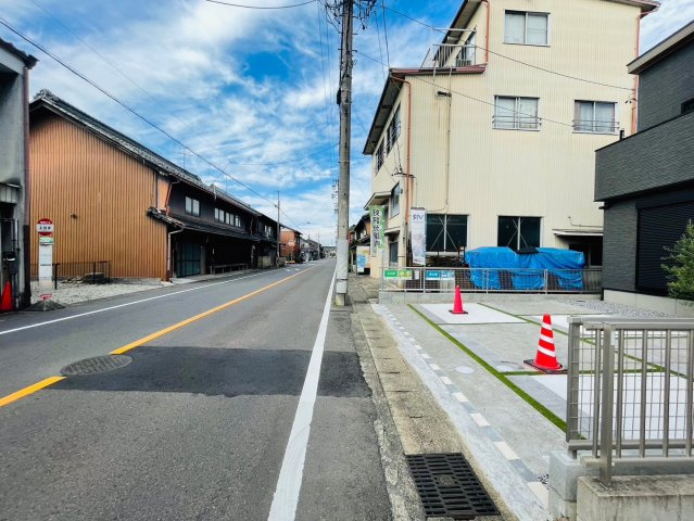 戸建　岐阜市上川手　全1区画分譲の前面道路含む現地写真|■前面道路　■ヤマダ不動産　株式会社リライフ　岐阜店　■夢のマイホーム購入をフルサポートします！