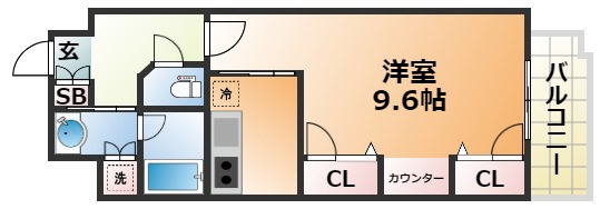 KAISEI新神戸第2WESTの間取り