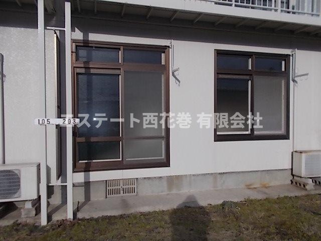 シティハイムシャンポールのバルコニー|1階はベランダありません