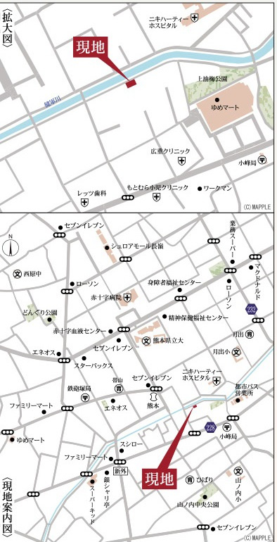 リーブルガーデン／東区新外第二／１号棟の地図|現地をご確認の際は、安全運転でお越しくださいm(__)m　