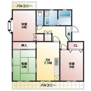 ルネッサンス雅Ｂ棟の間取り