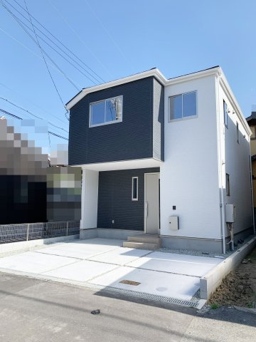 大久保町江井島　新築一戸建ての前面道路含む現地写真