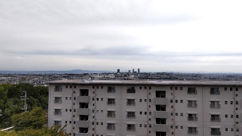 箕面如意谷住宅16棟の展望
