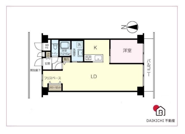 【間取り】 | 本庄スカイハイツB棟