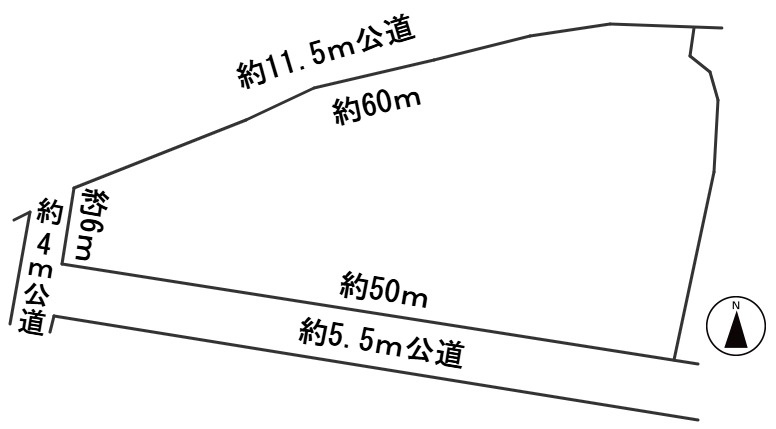 ６３８７４　一宮市北方町北方東泉屋郷土地の区画図