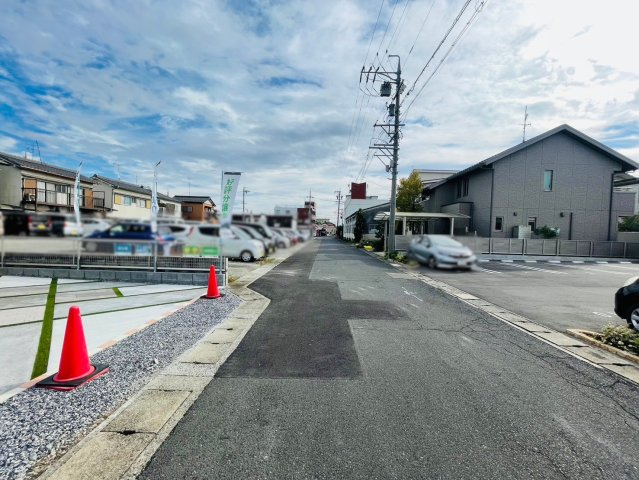 戸建　岐阜市祈年町Ⅱ　全1区画分譲の前面道路含む現地写真|■前面道路
■YAMADA電機の　ヤマダ不動産　株式会社リライフ　岐阜店■
いつでもお問合わせ下さい。