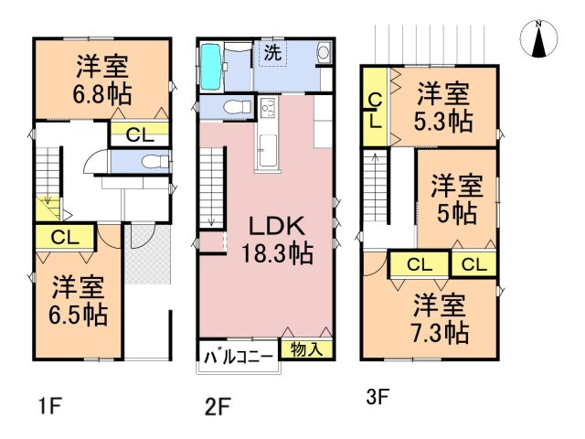 戸建　岐阜市祈年町Ⅱ　全1区画分譲の間取り|■A棟
■ヤマダ不動産　株式会社リライフ　岐阜店　■
夢のマイホーム購入をフルサポートします！
