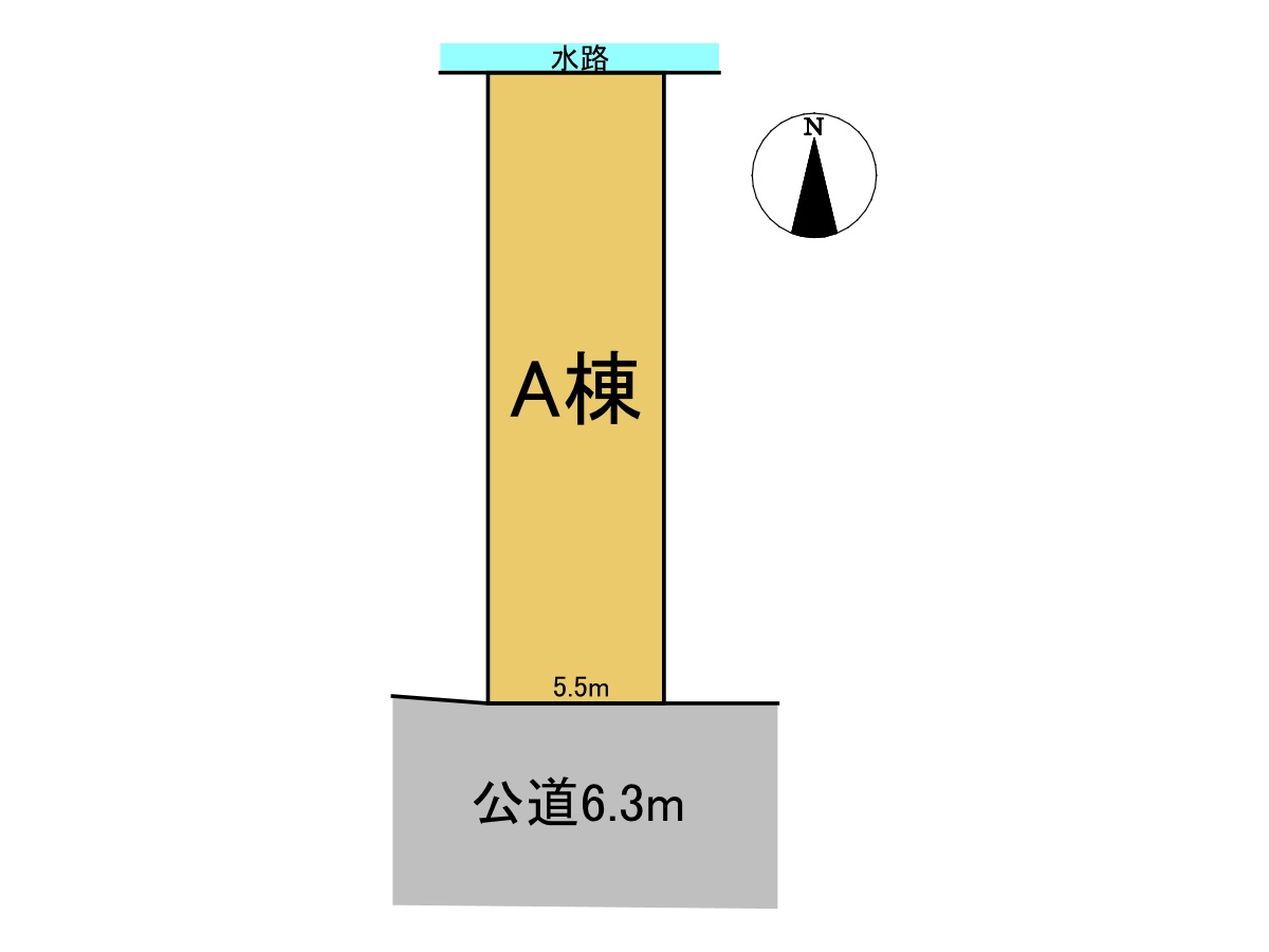 戸建　岐阜市祈年町Ⅱ　全1区画分譲の区画図|■区画図
■YAMADA電機の　ヤマダ不動産　株式会社リライフ　岐阜店■
いつでもお問合わせ下さい。