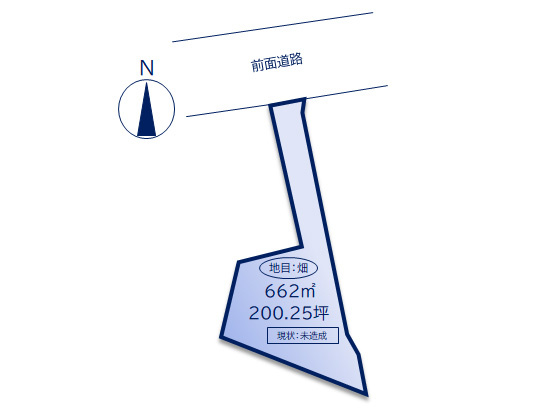 【土地】大町不二塚町の区画図