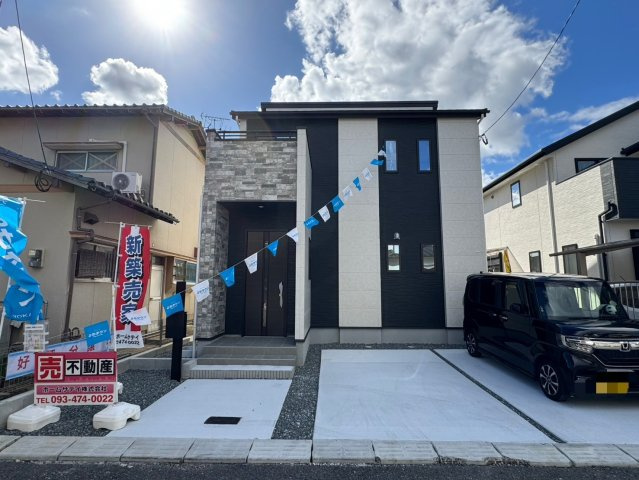 ーAdoble＋ー小倉南区湯川新町3丁目2期　【小倉南区　新築戸建て】の外観|デザイン性が魅力の建売住宅ーAdobe＋