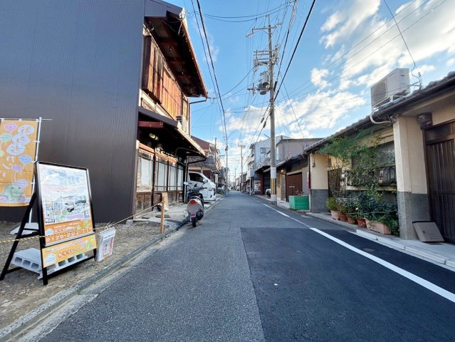 西七条西八反田町　Aプラン　建築条件付き土地の前面道路含む現地写真|【現地の様子】更地になりました！
