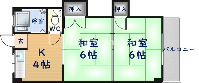 【間取り】 | 西山本コーポラス1号